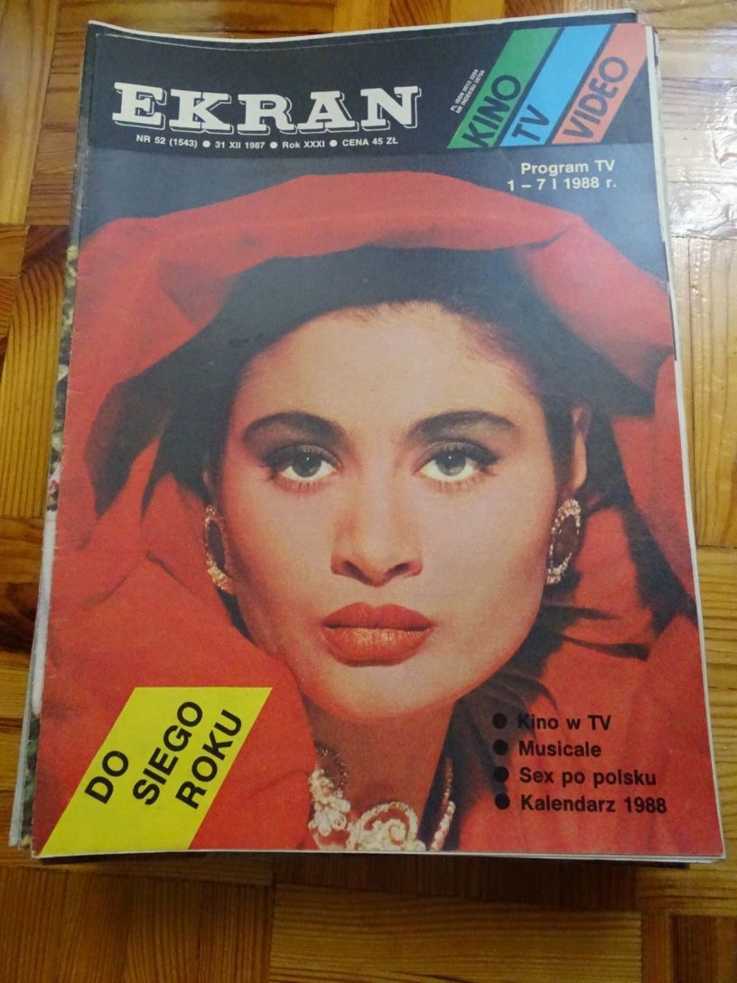 EKRAN (Po) magazine side cover Issue 1543 31 December 1987