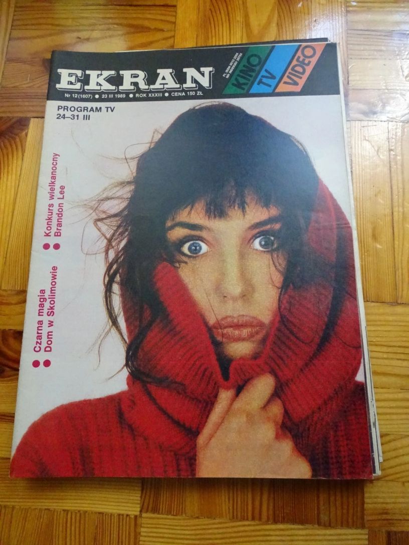 EKRAN (Po) magazine side cover Issue 1607 23 March 1989