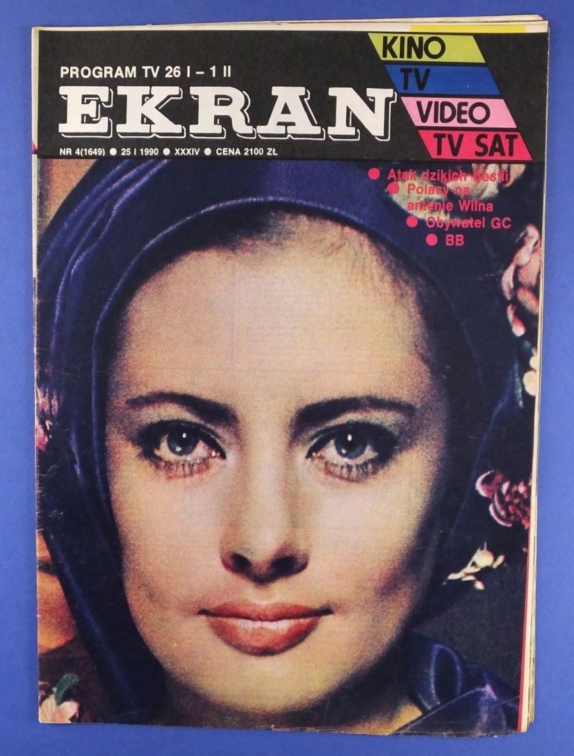 EKRAN (Po) magazine side cover Issue 1649 25 January 1990