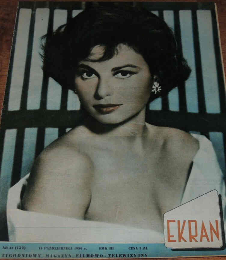 EKRAN (Po) magazine side cover Issue 132 18 October 1959