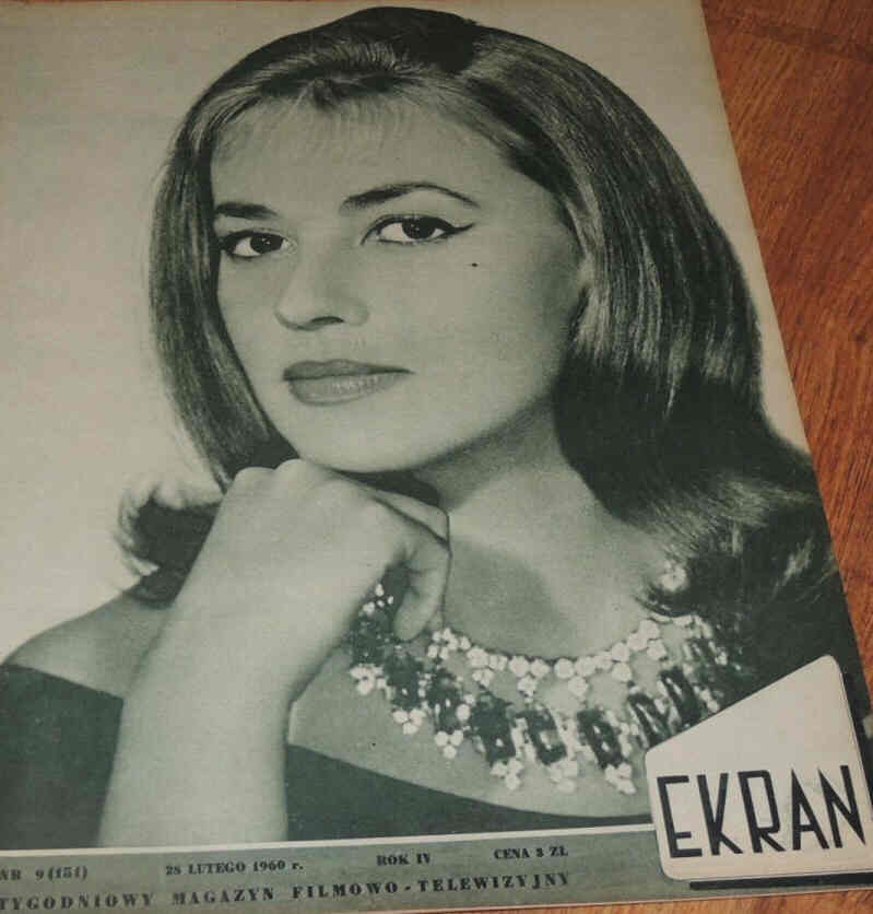 EKRAN (Po) magazine side cover Issue 151 28 February 1960