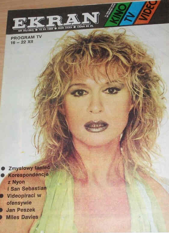 EKRAN (Po) magazine side cover Issue 1593 16 December 1988