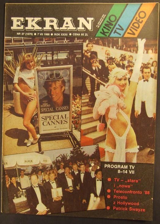 EKRAN (Po) magazine side cover Issue 1570 7 July 1988