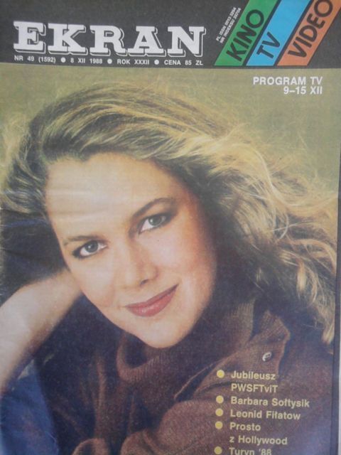 EKRAN (Po) magazine side cover Issue 1592 8 December 1988