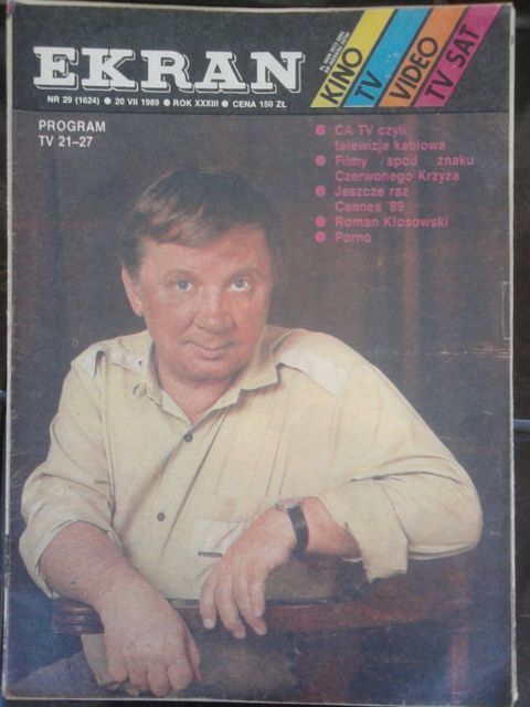 EKRAN (Po) magazine side cover Issue 1624  1989