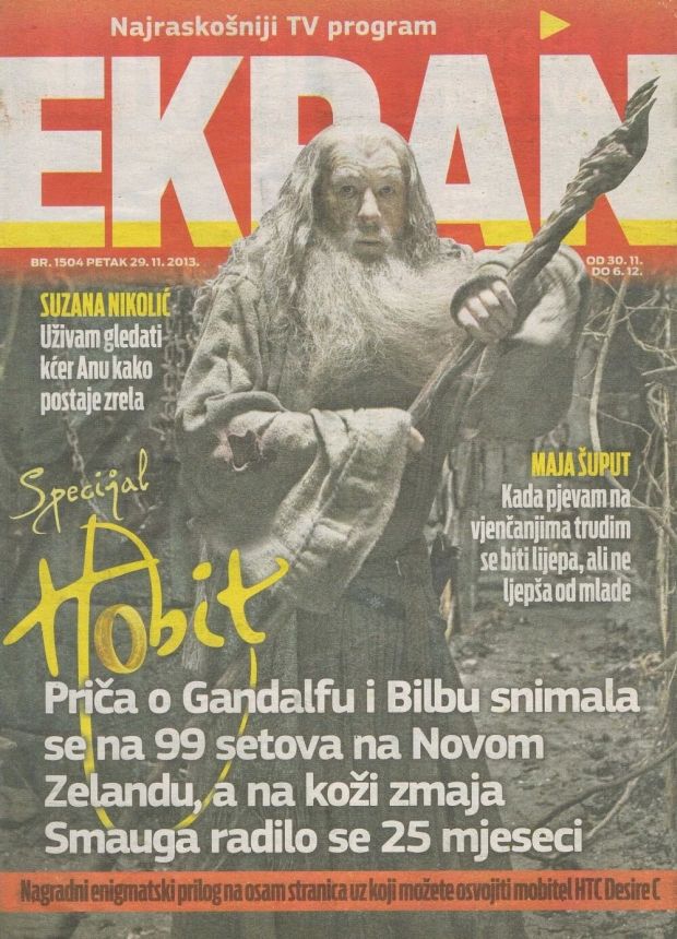 EKRAN CROATIA magazine side cover Issue 1504 29 November 2013
