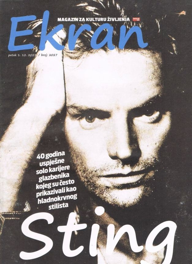EKRAN CROATIA magazine side cover Issue 2027 1 December 2023