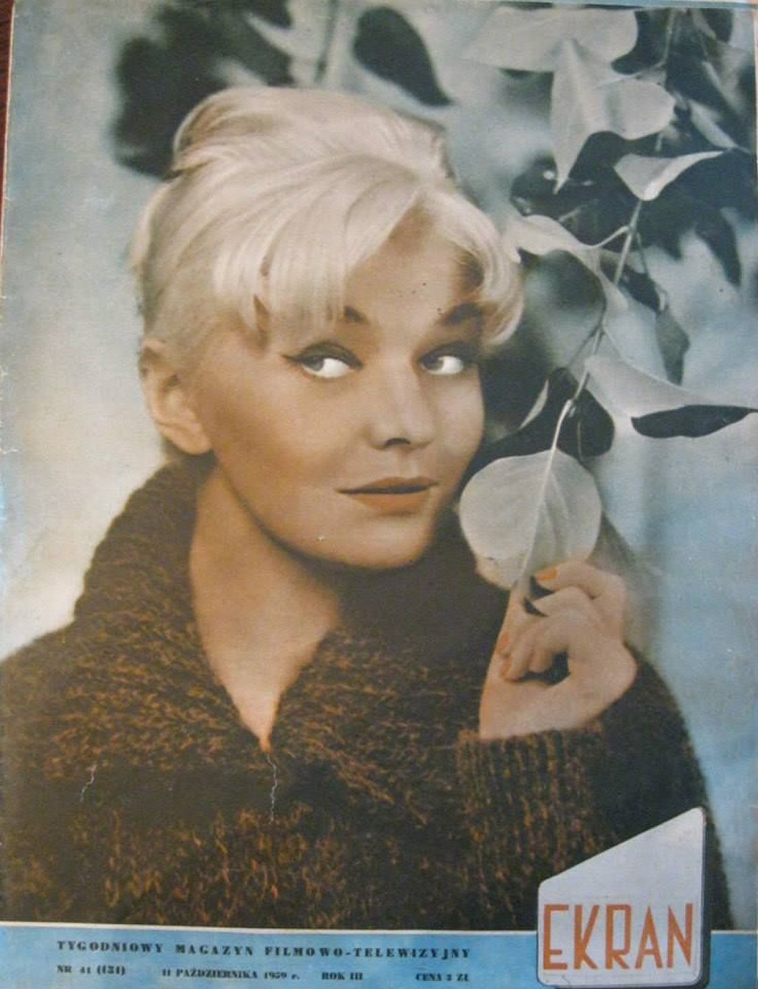 EKRAN (Po) magazine side cover 11 October 1959
