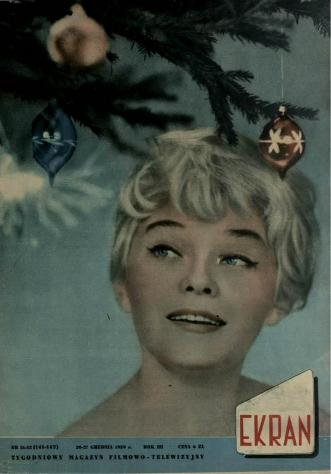 EKRAN (Po) magazine side cover Issue 141-142 20 December 1959