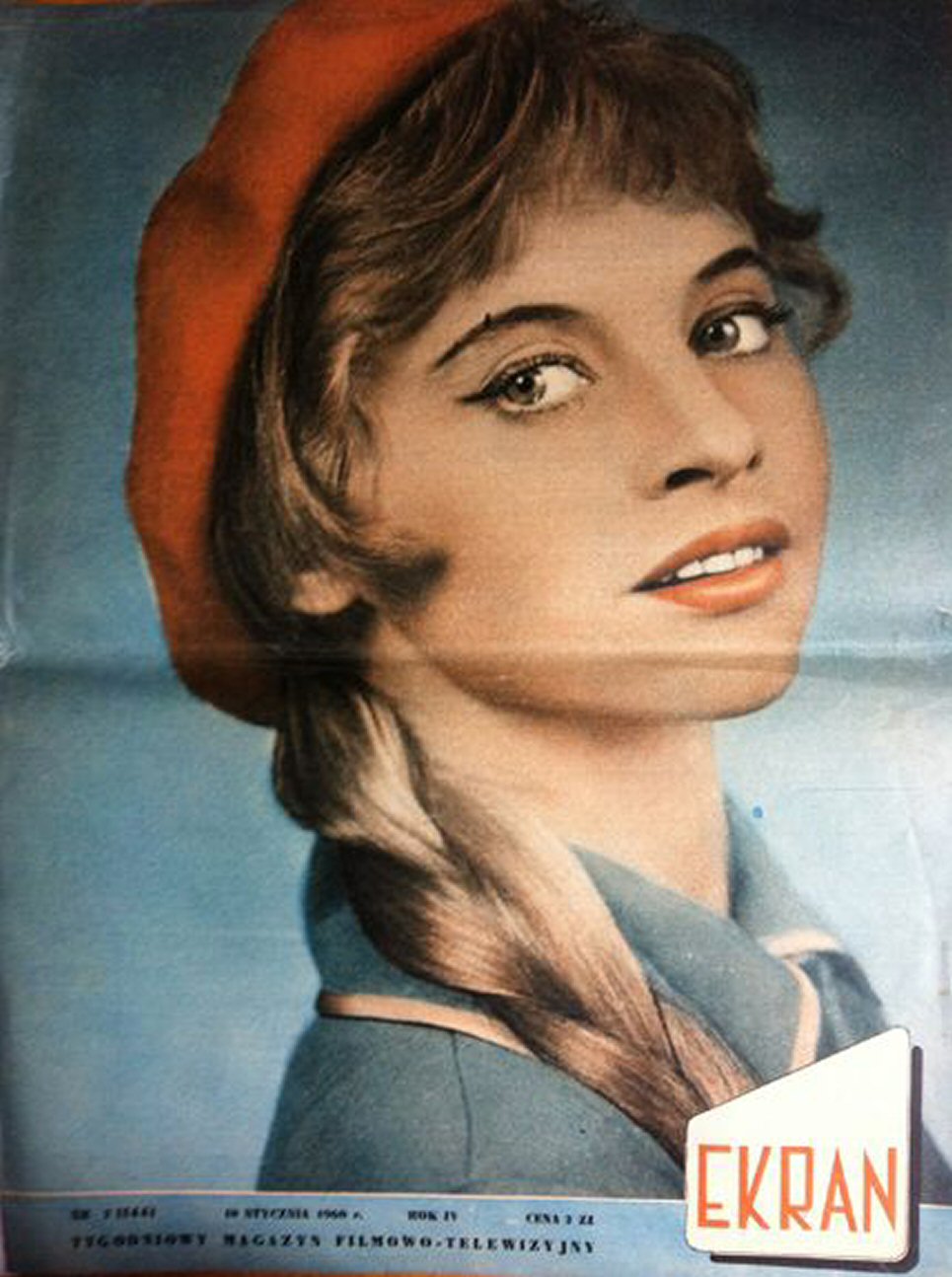 EKRAN (Po) magazine side cover 10 January 1960