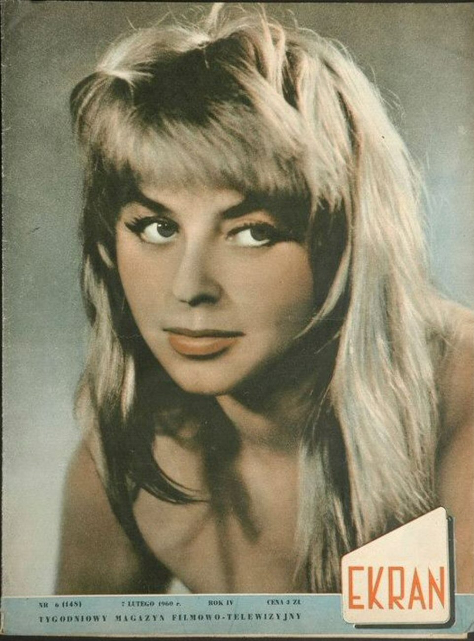 EKRAN (Po) magazine side cover Issue 148 7 February 1960