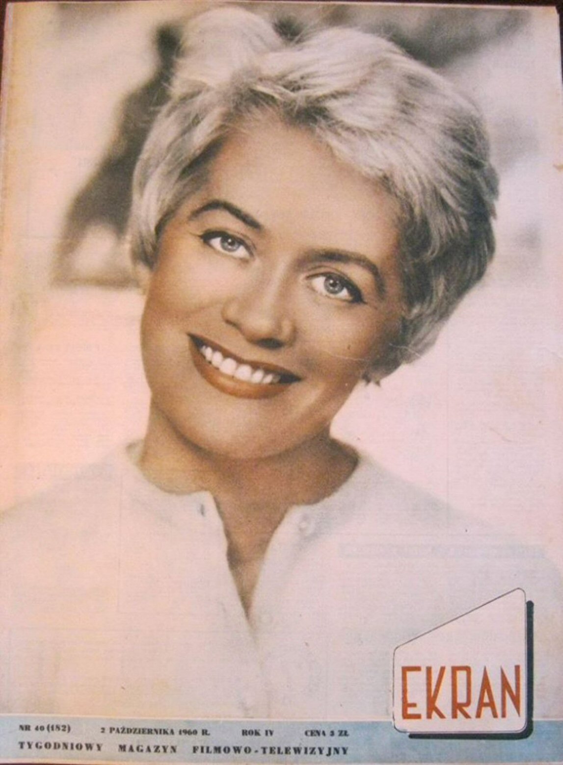 EKRAN (Po) magazine side cover Issue 182 2 October 1960