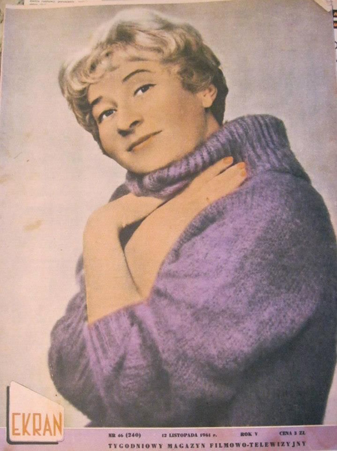 EKRAN (Po) magazine side cover Issue 240 12 November 1961