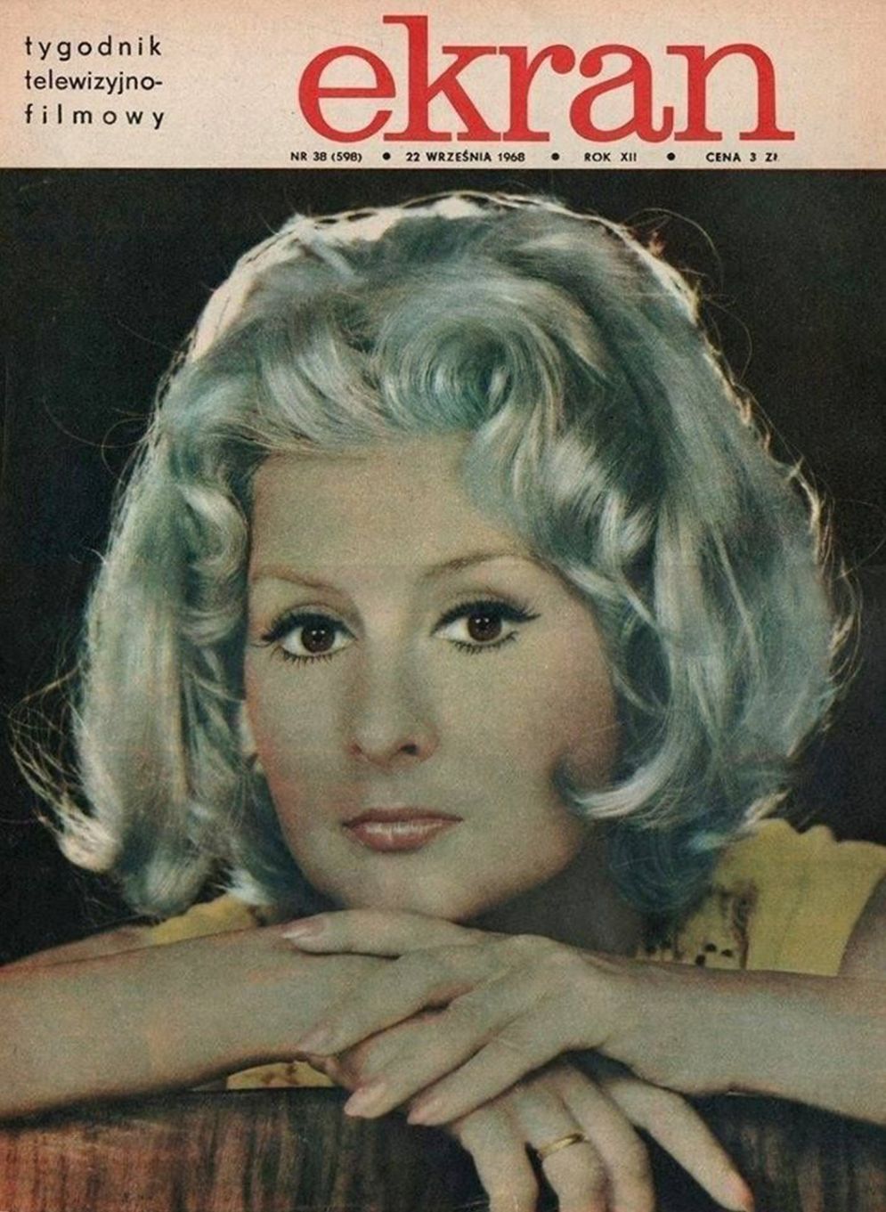 EKRAN (Po) magazine side cover Issue 598  Vol 12 No  38 22 September 1968
