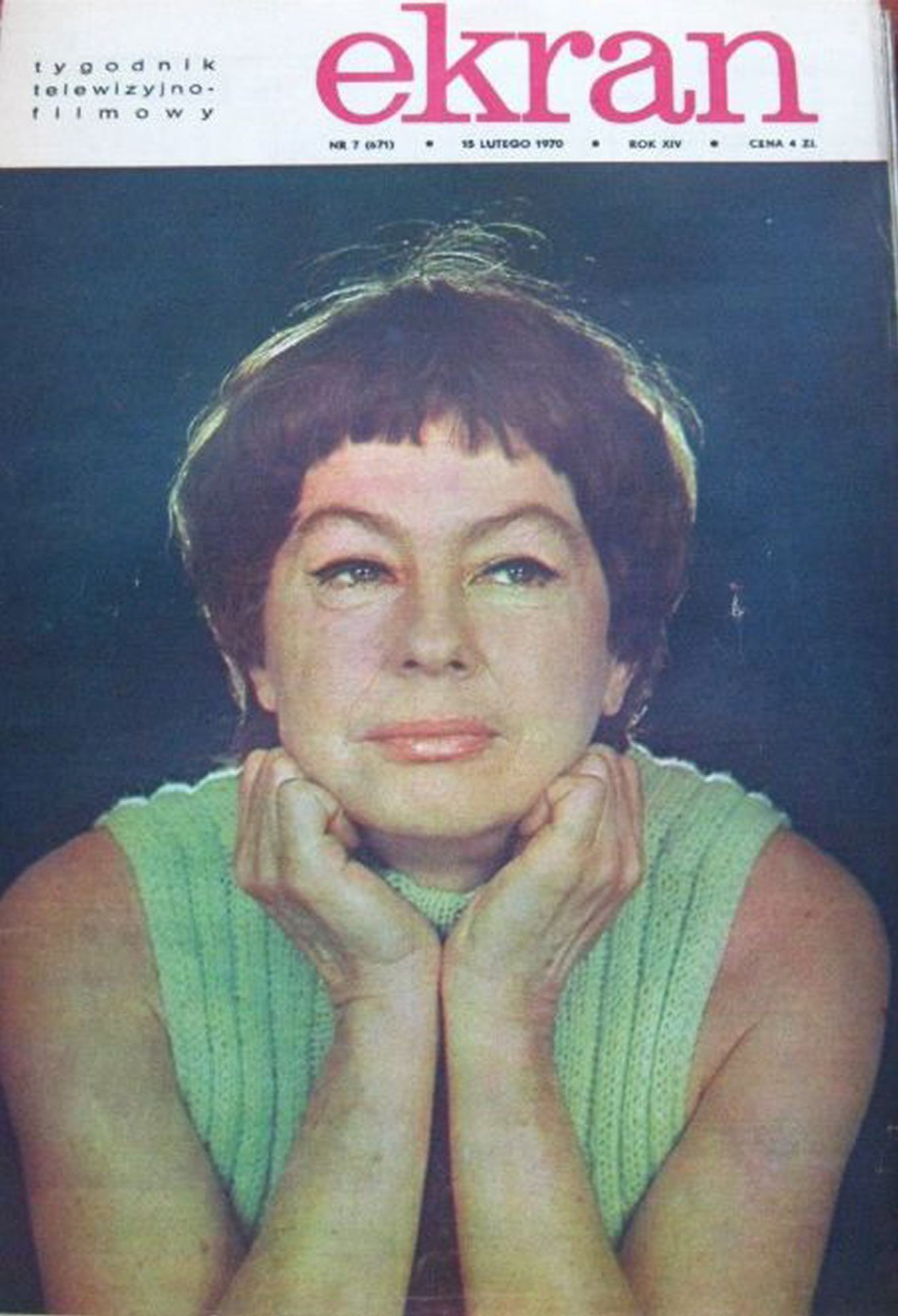 EKRAN (Po) magazine side cover Issue 671  Vol 14 No  7 15 February 1970