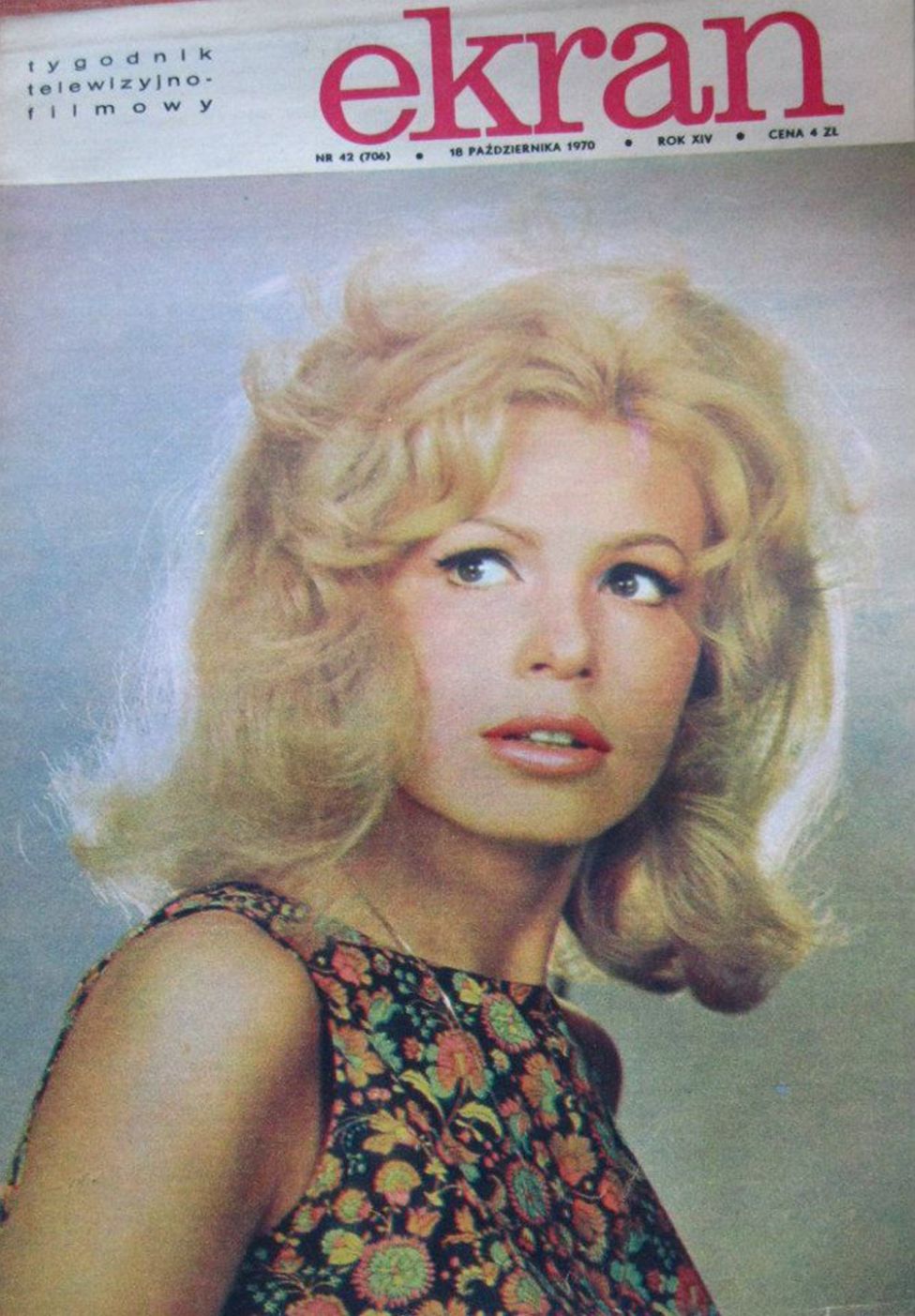 EKRAN (Po) magazine side cover Issue 706  Vol 14 No  42 18 October 1970