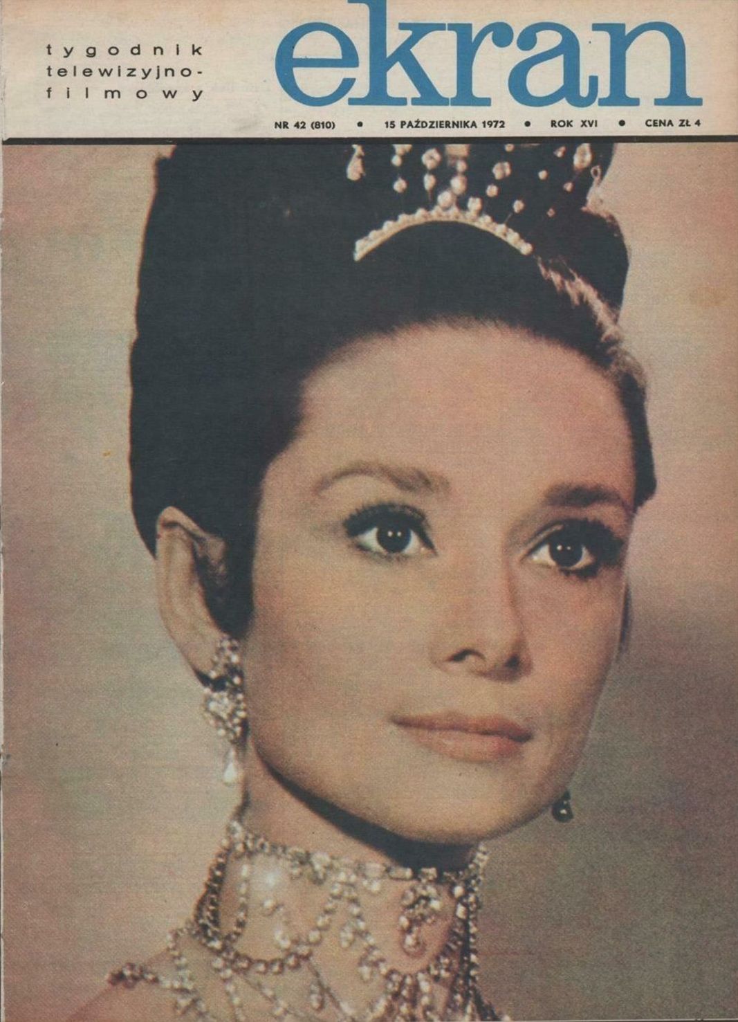 EKRAN (Po) magazine side cover Issue 810  Vol 16 No  42 15 October 1972