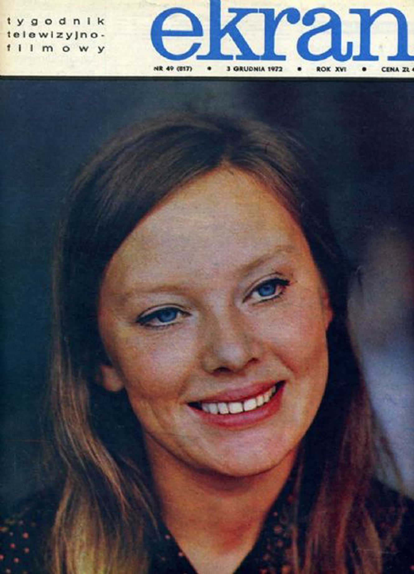 EKRAN (Po) magazine side cover Issue 817  Vol 16 No  49 3 December 1972