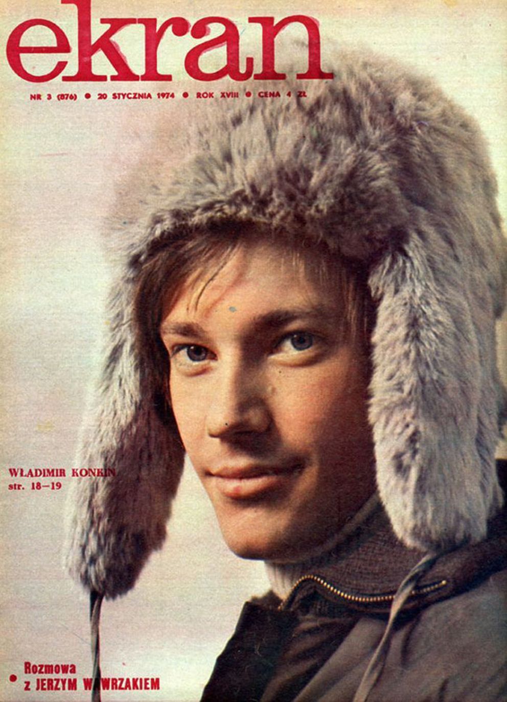 EKRAN (Po) magazine side cover Issue 876 20 January 1974