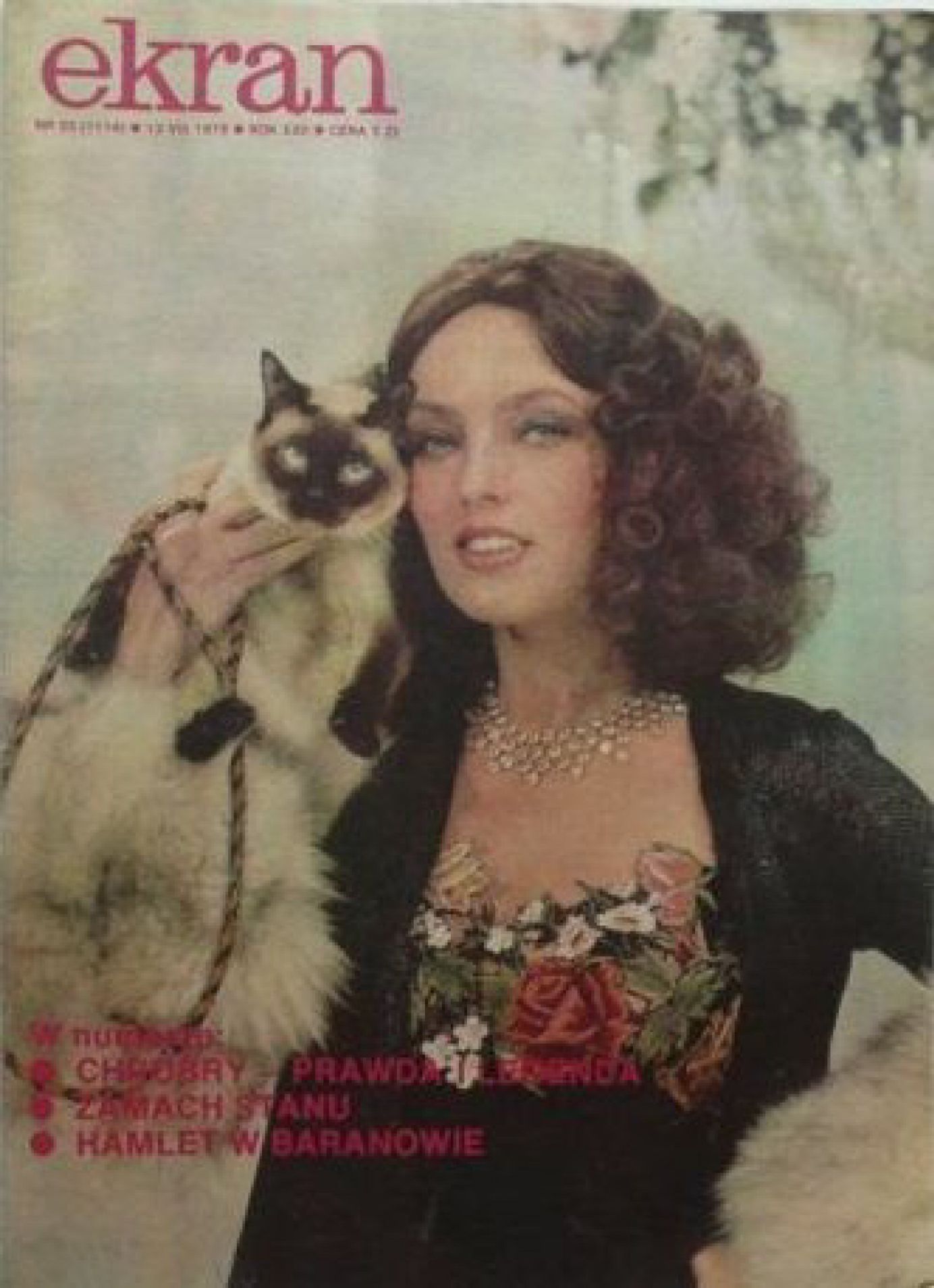 EKRAN (Po) magazine side cover 13 August 1978