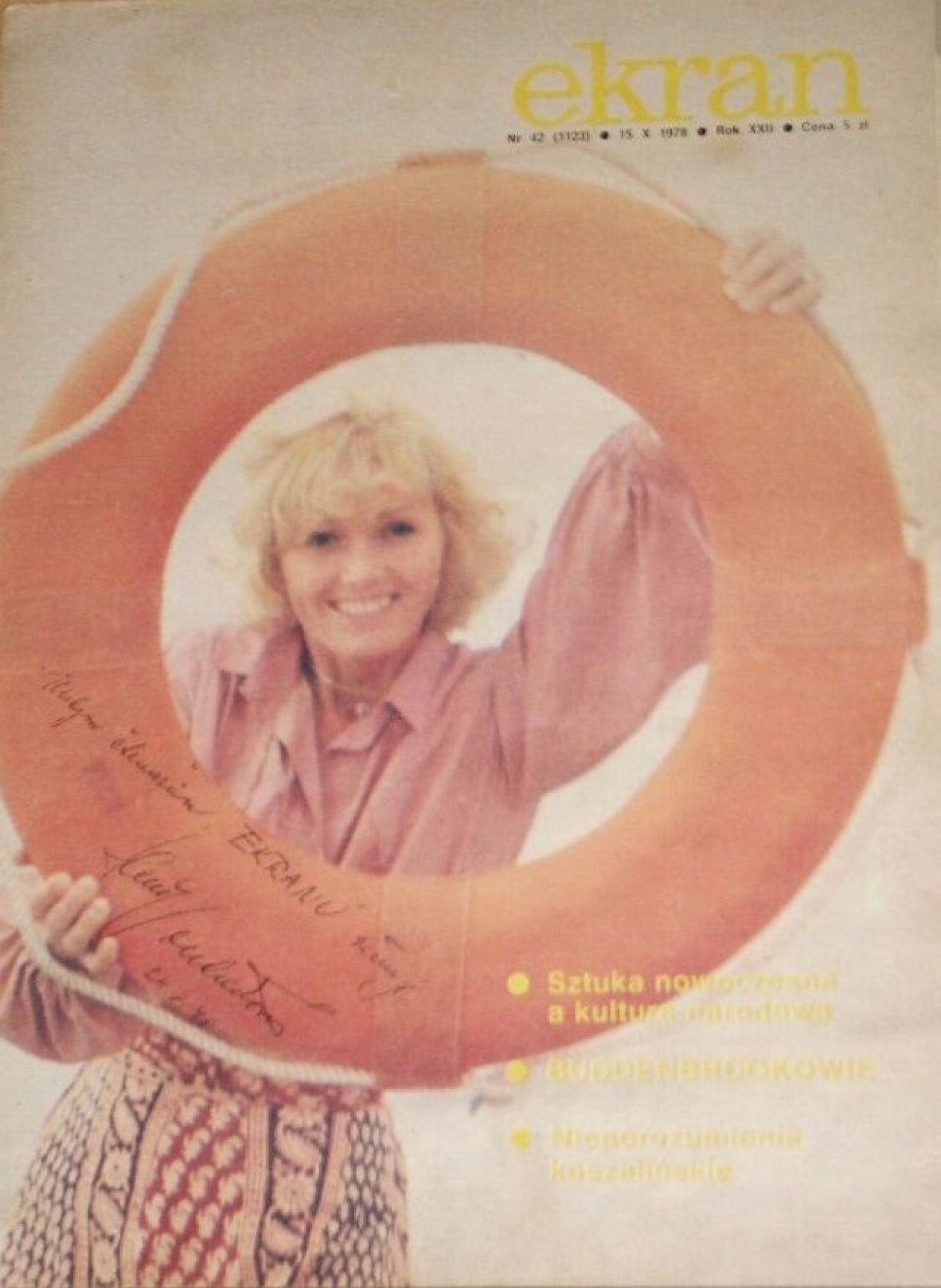 EKRAN (Po) magazine side cover 15 October 1978