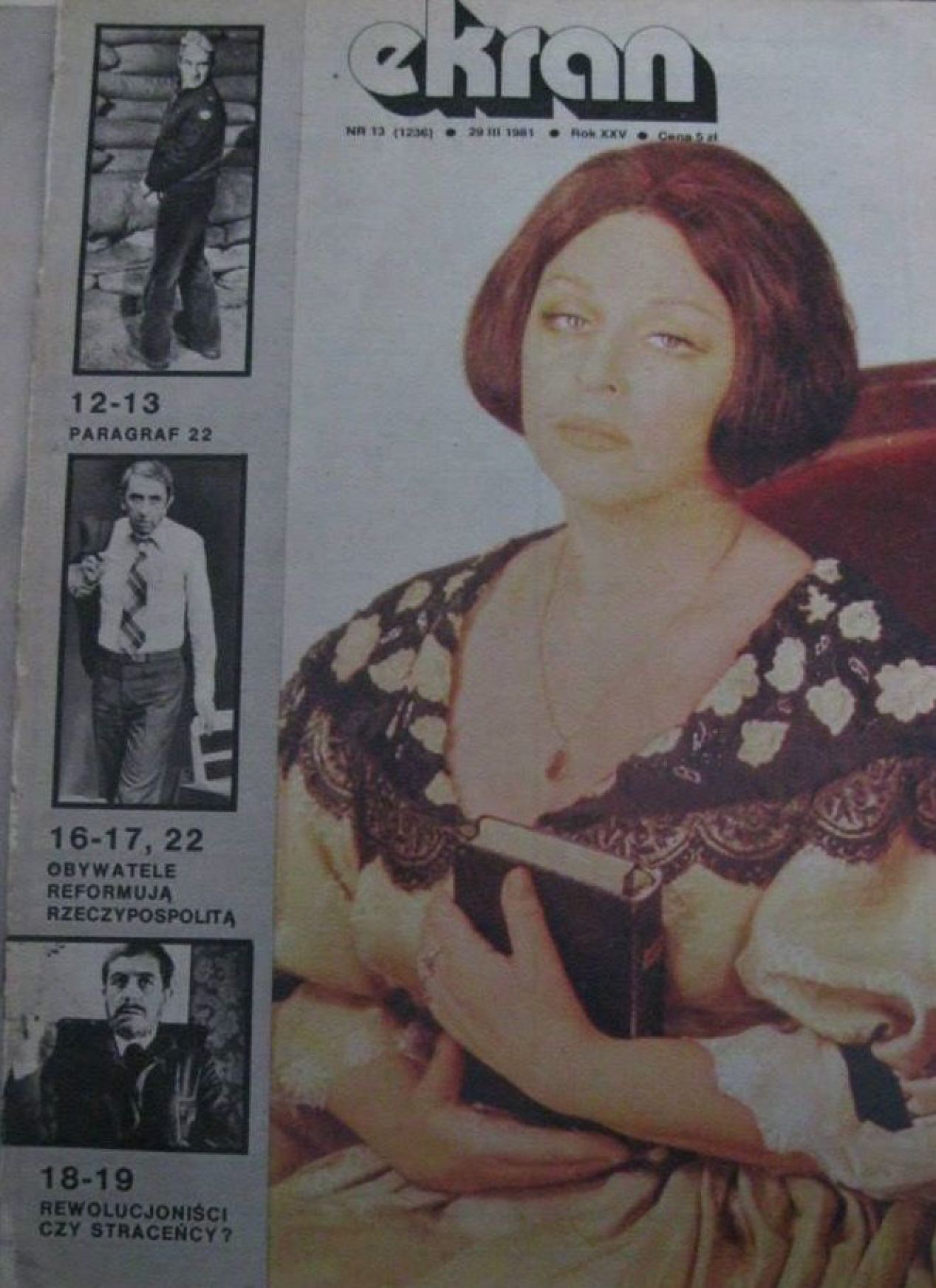 EKRAN (Po) magazine side cover 29 March 1981