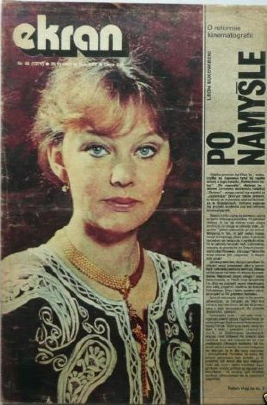 EKRAN (Po) magazine side cover Issue 1271 29 November 1981