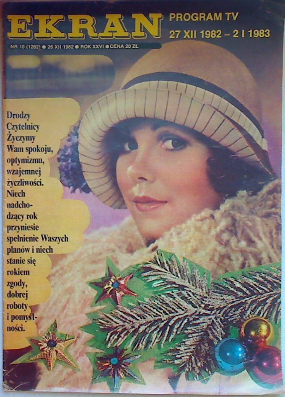EKRAN (Po) magazine side cover Issue 1282 26 December 1982