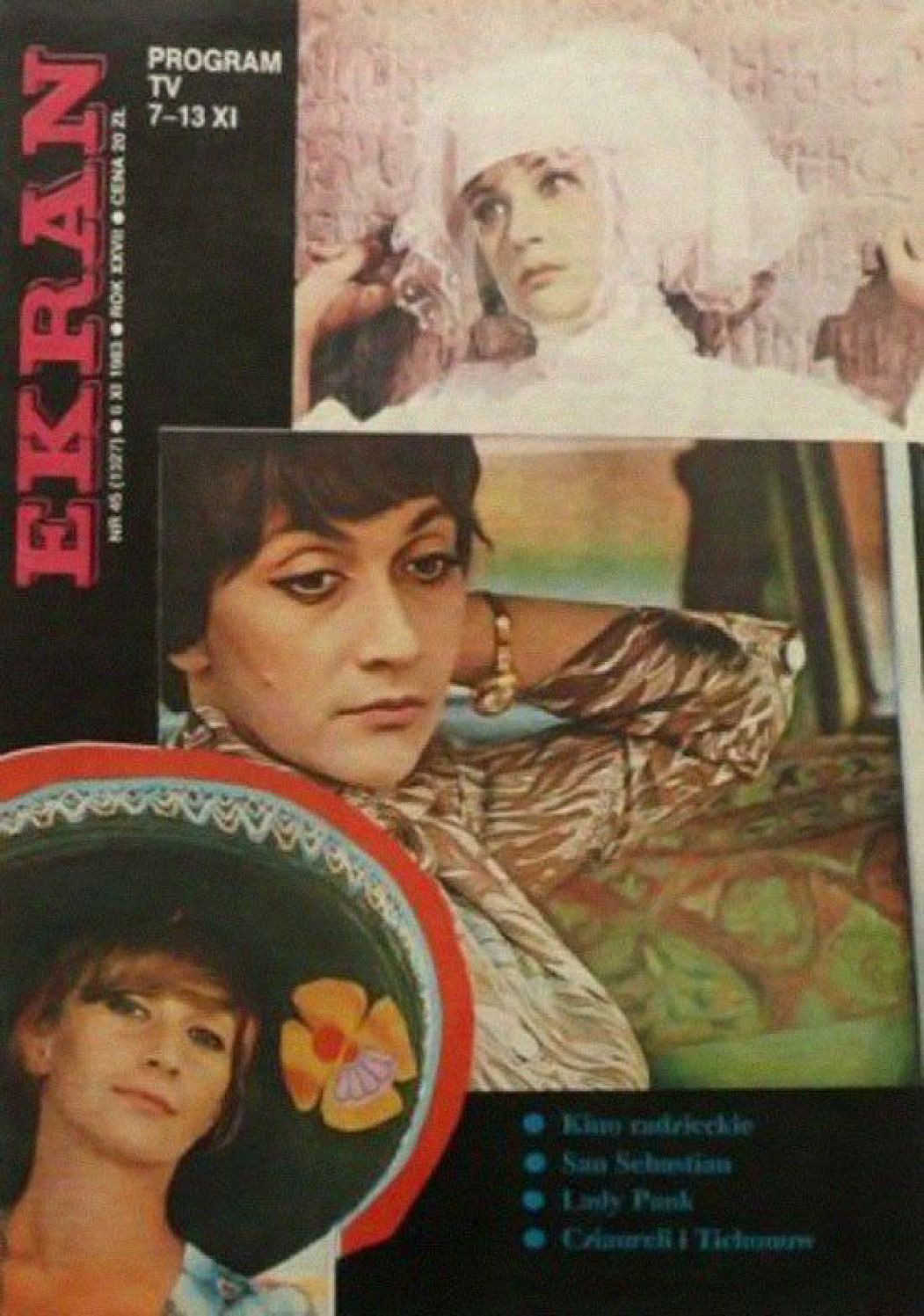 EKRAN (Po) magazine side cover Issue 1327 6 November 1983