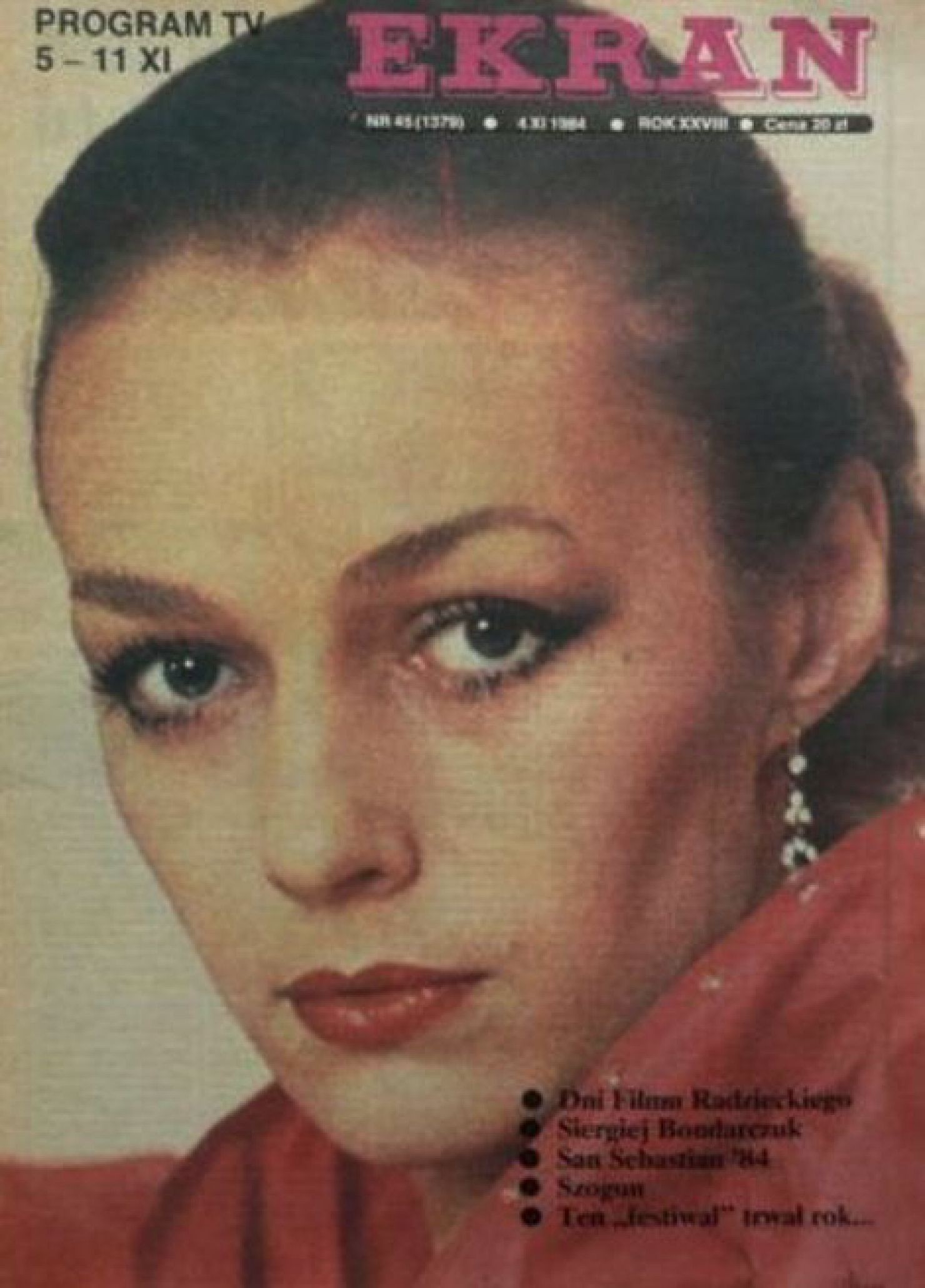 EKRAN (Po) magazine side cover 4 November 1984