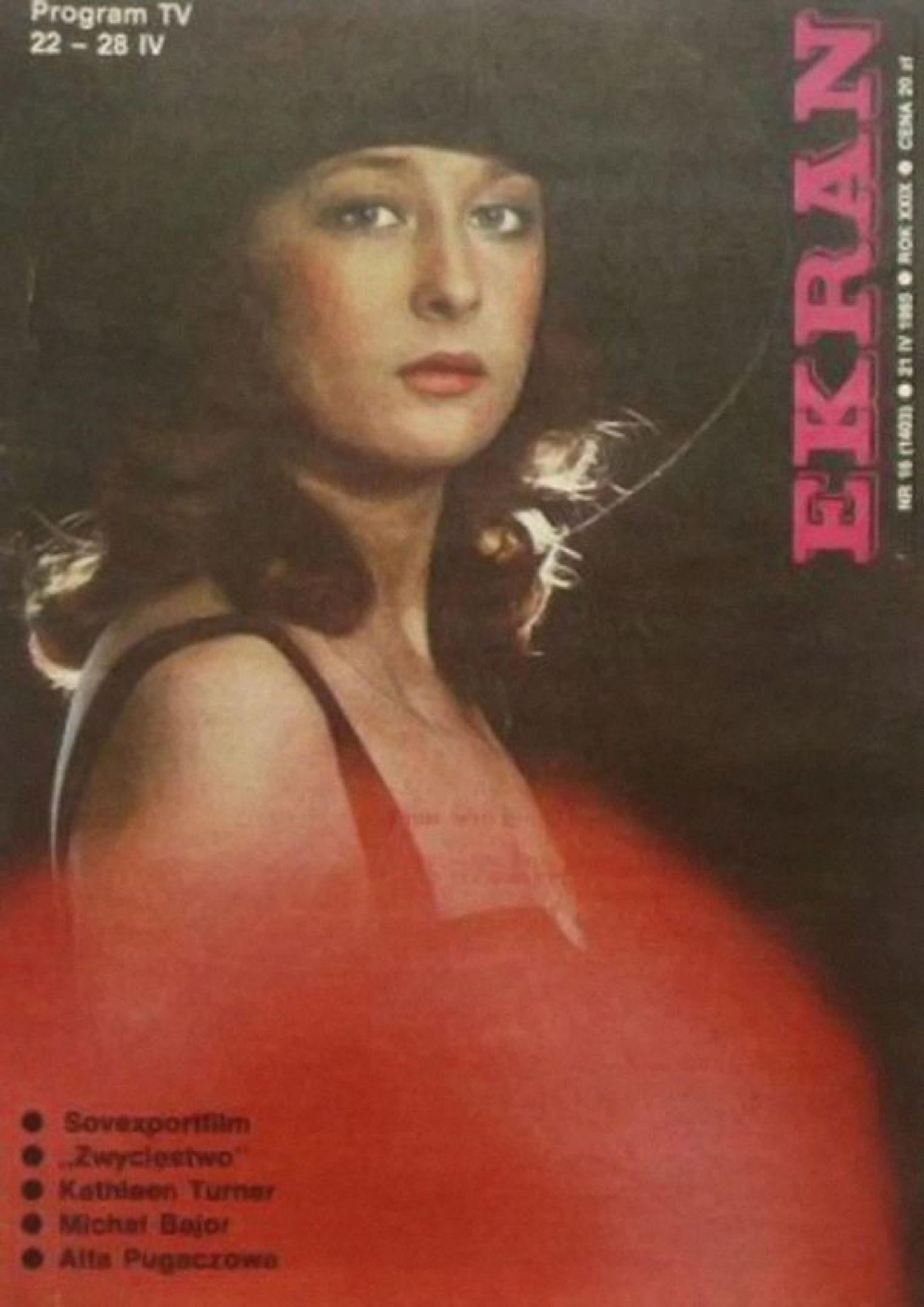 EKRAN (Po) magazine side cover Issue 1403 21 April 1985