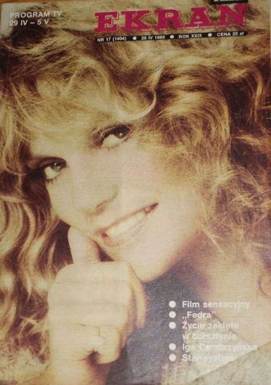 EKRAN (Po) magazine side cover Issue 1404 28 April 1985