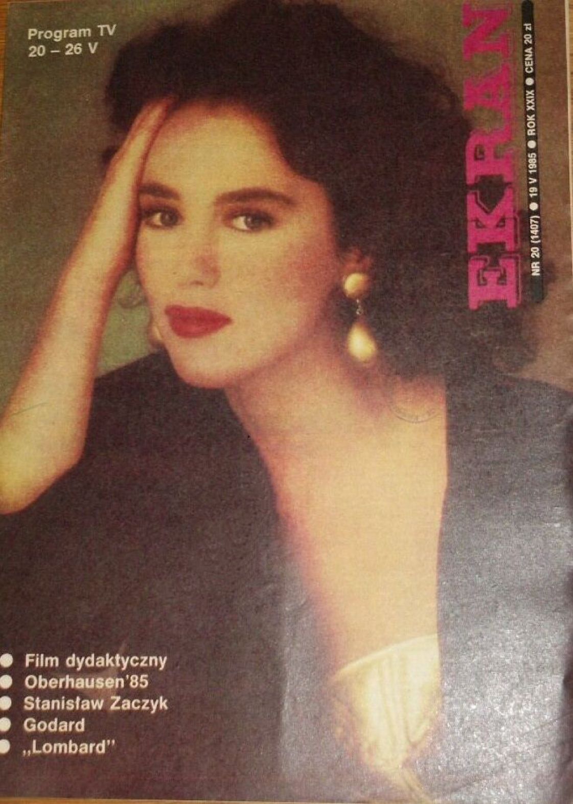 EKRAN (Po) magazine side cover Issue 1407 19 May 1985