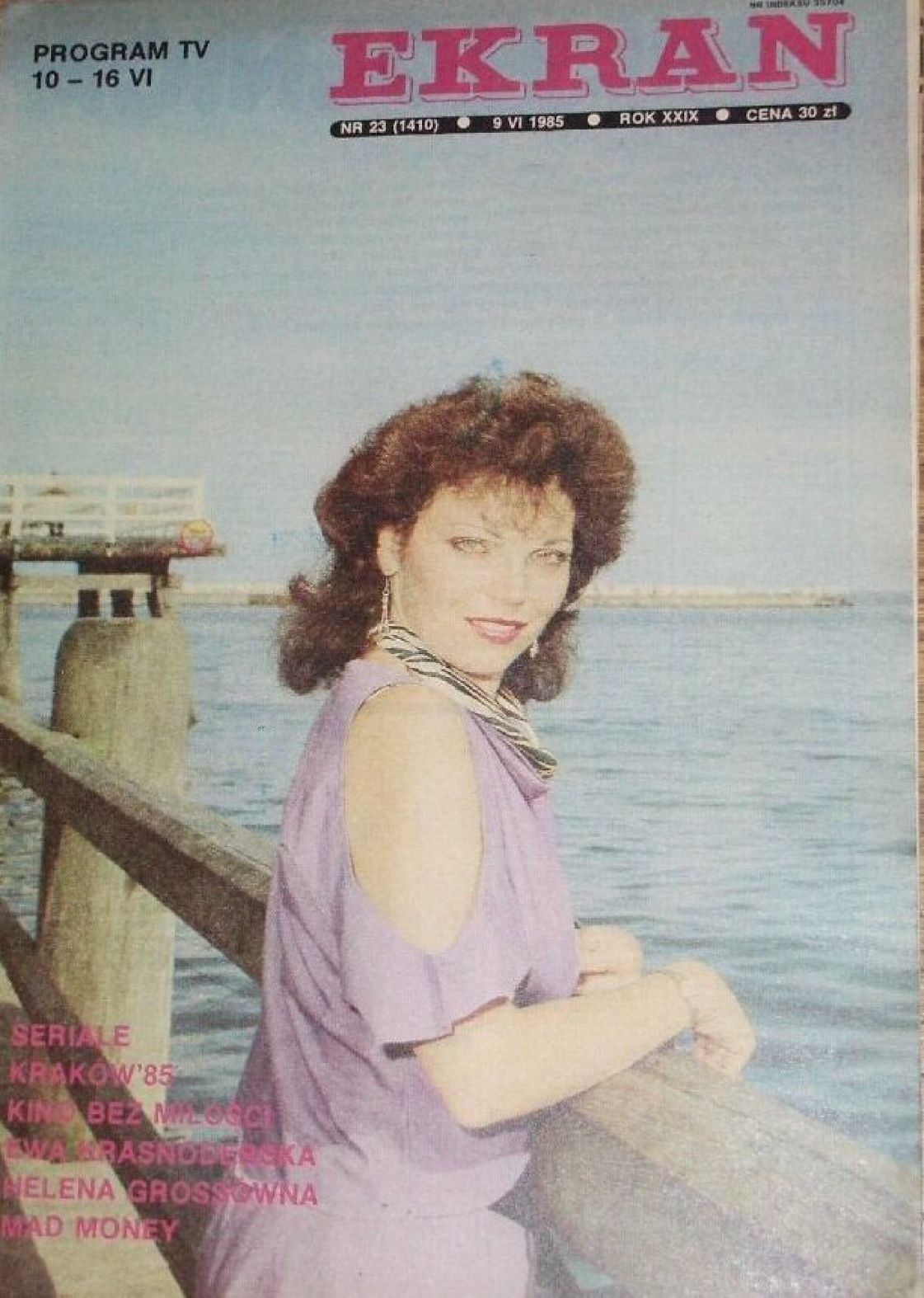 EKRAN (Po) magazine side cover Issue 1410 9 June 1985