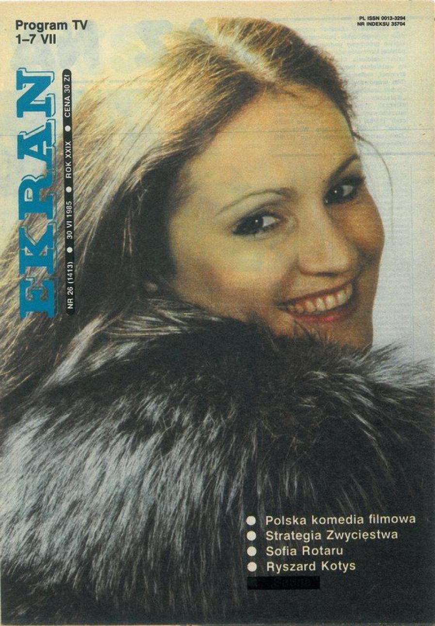 EKRAN (Po) magazine side cover Issue 1413 30 June 1985