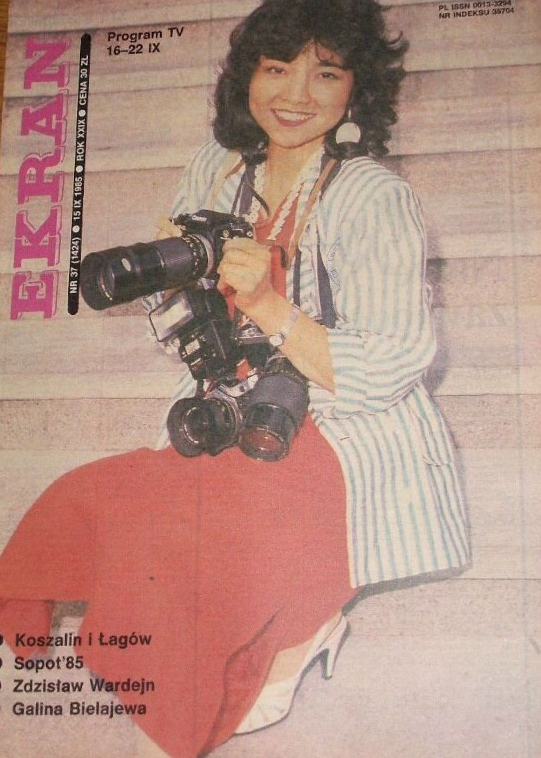 EKRAN (Po) magazine side cover Issue 1424 15 September 1985