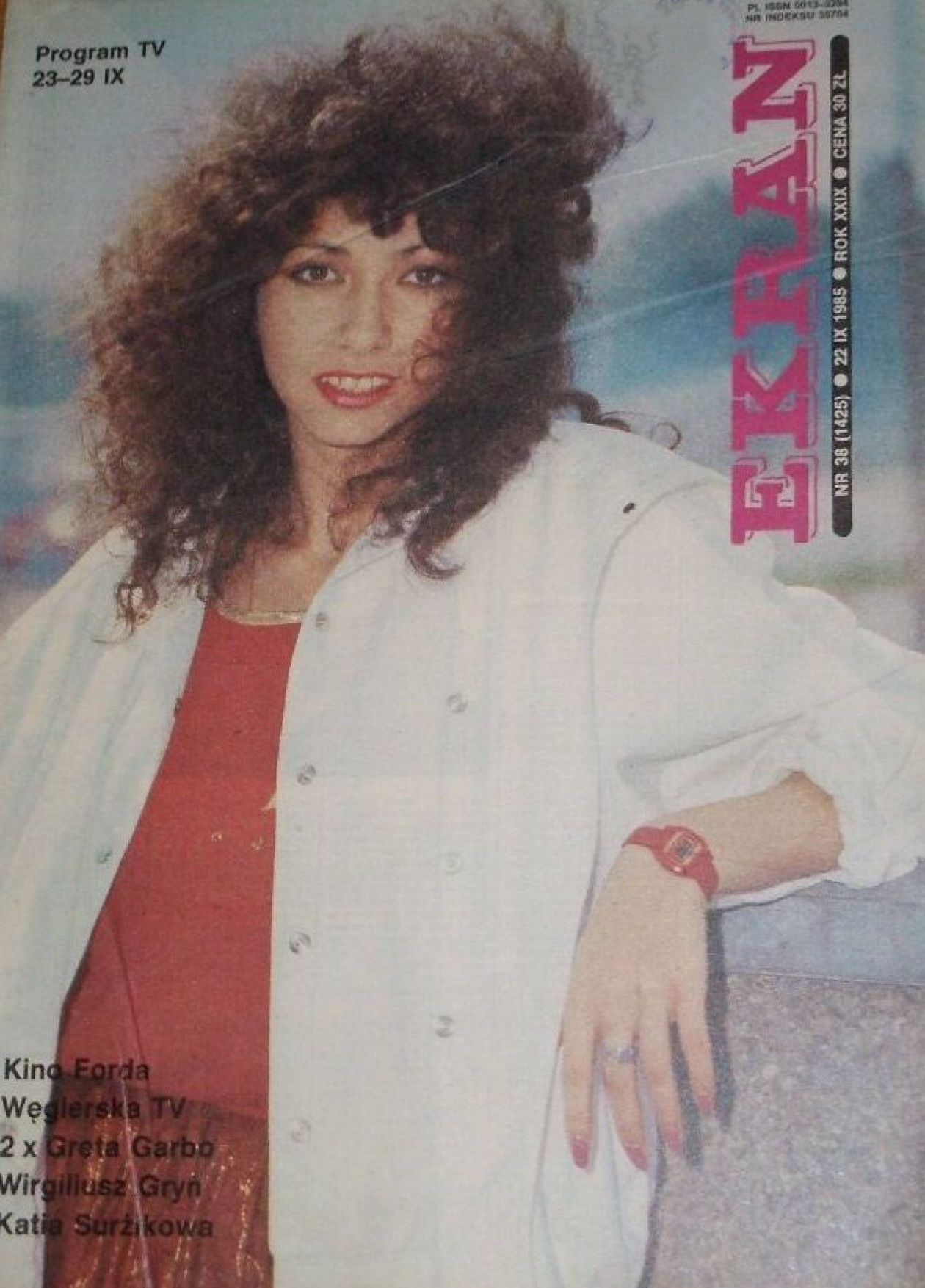 EKRAN (Po) magazine side cover Issue 1425 22 September 1985