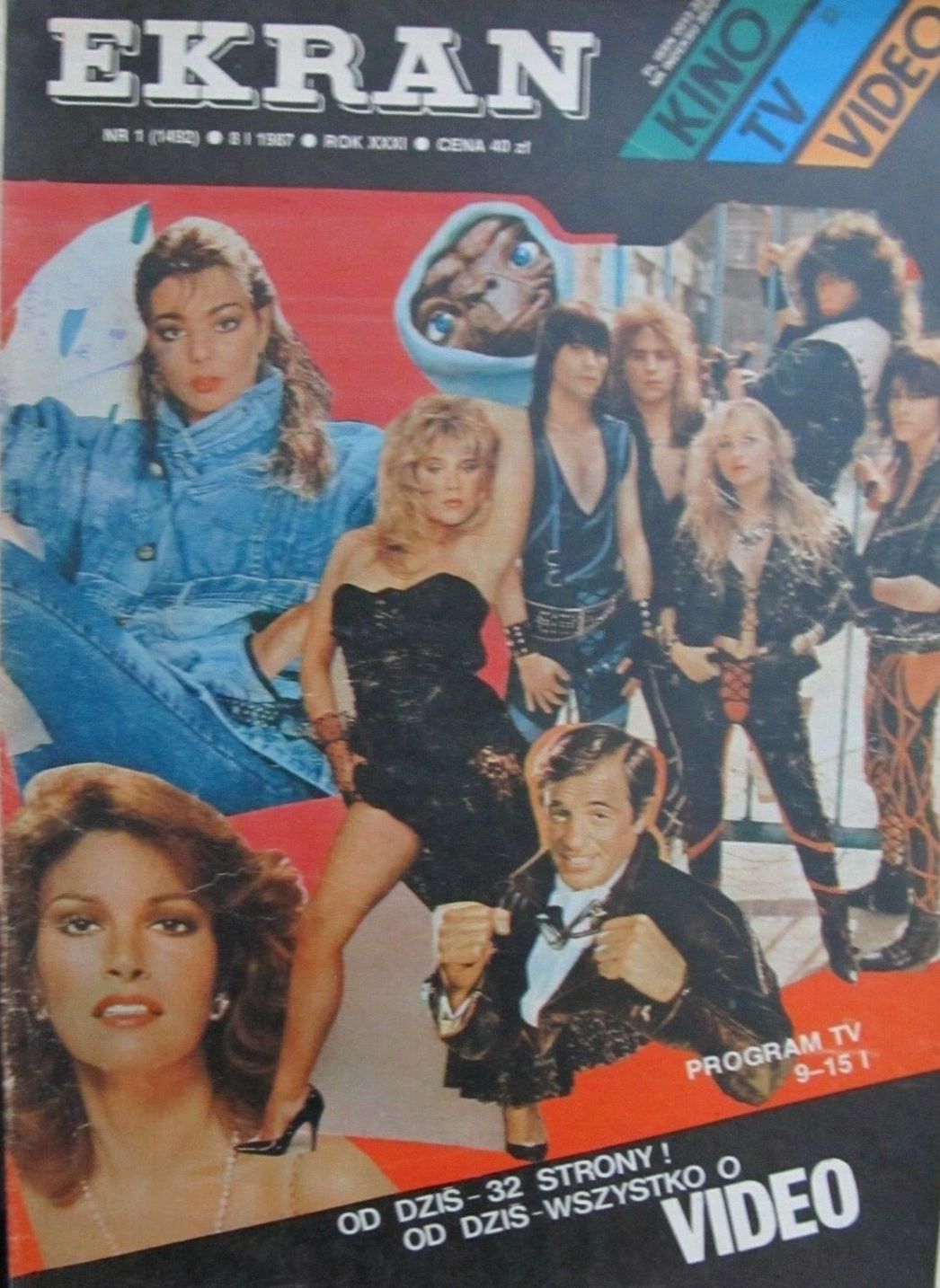 EKRAN (Po) magazine side cover Issue 1492 8 January 1987