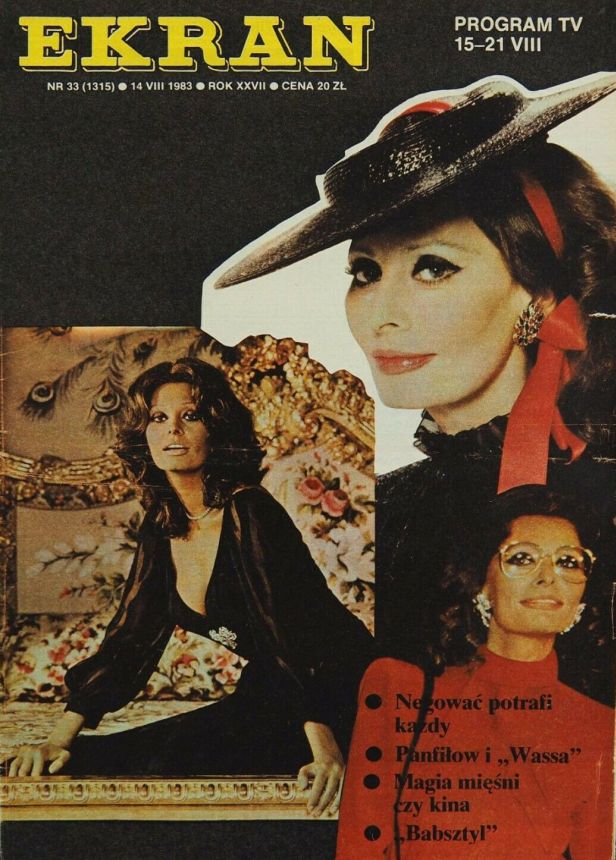 EKRAN (Po) magazine side cover Issue 1315 14 August 1983