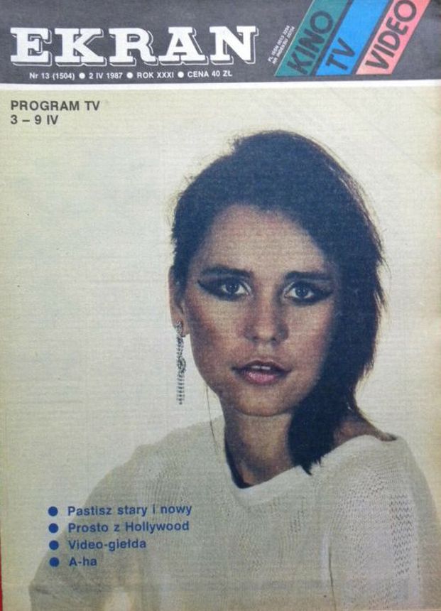 EKRAN (Po) magazine side cover Issue 1504 2 April 1987