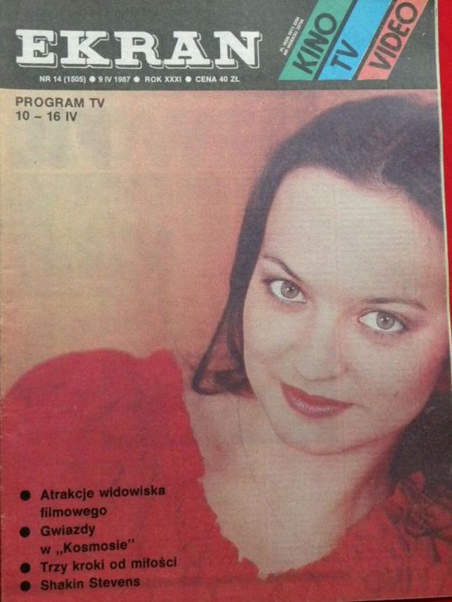 EKRAN (Po) magazine side cover Issue 1505 9 April 1987