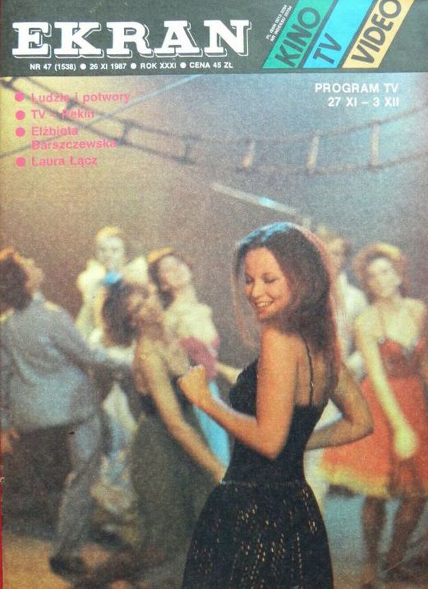 EKRAN (Po) magazine side cover Issue 1538 26 November 1987