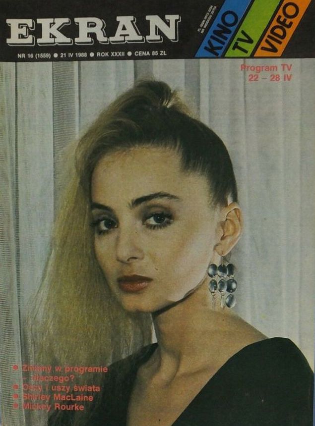 EKRAN (Po) magazine side cover Issue 1559 21 April 1988