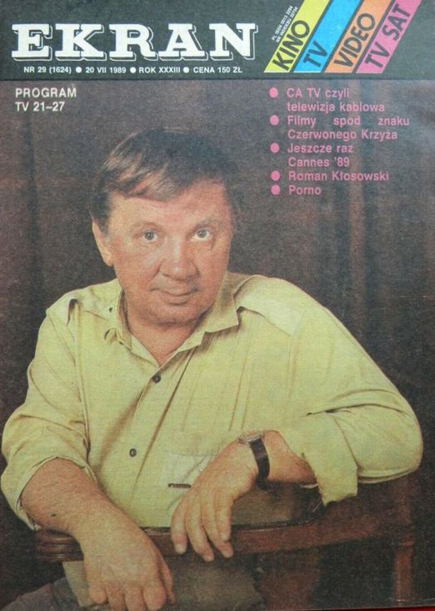 EKRAN (Po) magazine side cover Issue 1624 20 July 1989