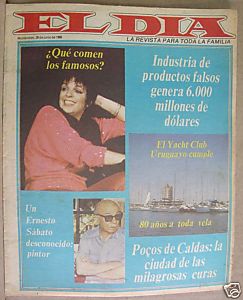 EL DIA magazine side cover 29 June 1986