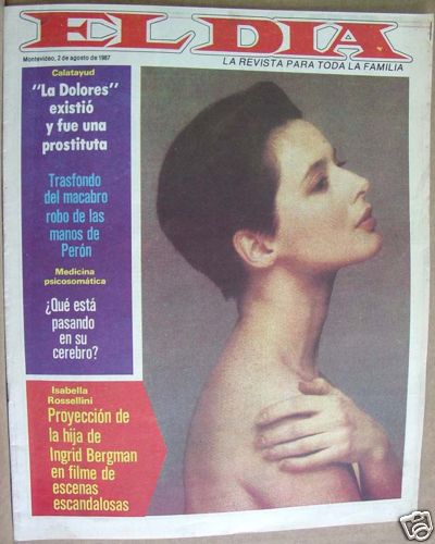 EL DIA magazine side cover 2 August 1987