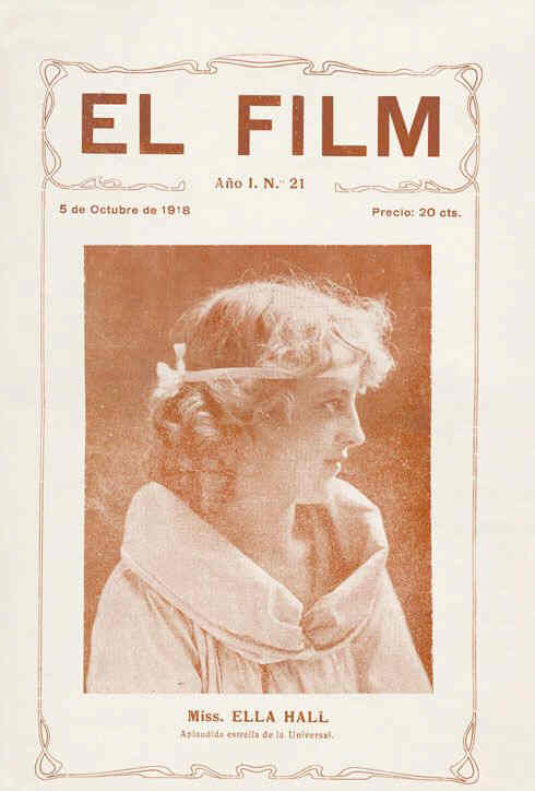 EL FILM magazine side cover Issue 21 5 October 1918