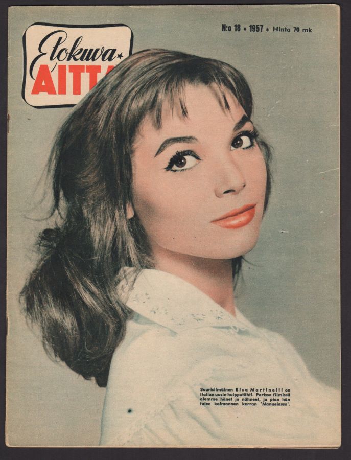 ELOKUVA-AITTA magazine side cover Issue 18   1957