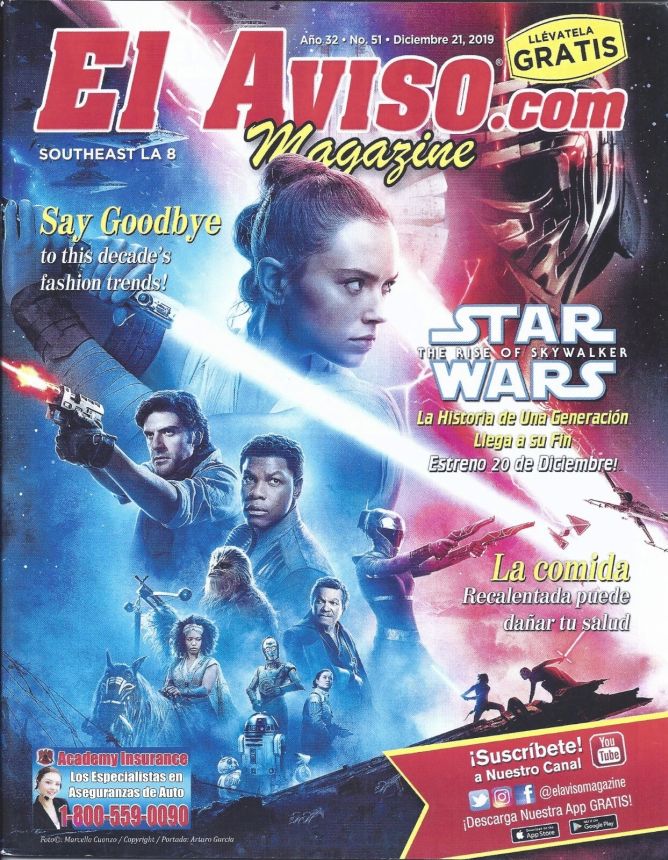 EL AVISO magazine side cover Issue 51 21 December 2019