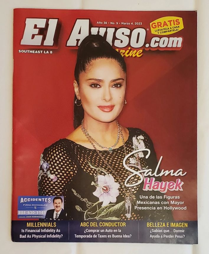 EL AVISO magazine side cover Issue 9 4 March 2023